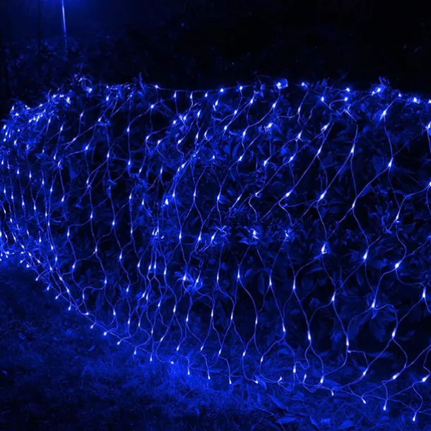 LED Net Mesh Fairy String Light 8*10 6*4M Flexible Window Curtain Holiday Lights for Party Yard Garden Colorful Decoration Lighting 96/200/672/2600 LEDs