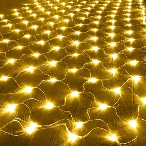 LED Net Mesh Fairy String Light 8*10 6*4M Flexible Window Curtain Holiday Lights for Party Yard Garden Colorful Decoration Lighting 96/200/672/2600 LEDs