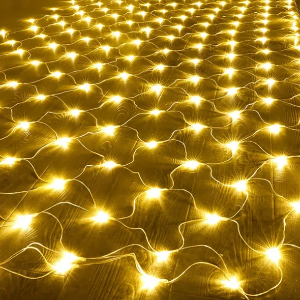 LED Net Mesh Fairy String Light 8*10 6*4M Flexible Window Curtain Holiday Lights for Party Yard Garden Colorful Decoration Lighting 96/200/672/2600 LEDs