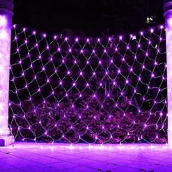 LED Net Mesh Fairy String Light 8*10 6*4M Flexible Window Curtain Holiday Lights for Party Yard Garden Colorful Decoration Lighting 96/200/672/2600 LEDs