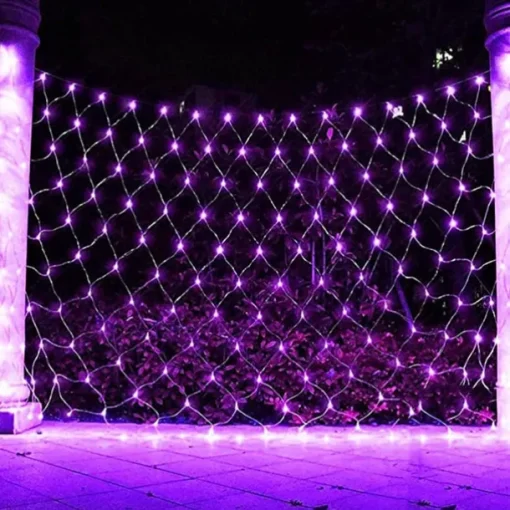LED Net Mesh Fairy String Light 8*10 6*4M Flexible Window Curtain Holiday Lights for Party Yard Garden Colorful Decoration Lighting 96/200/672/2600 LEDs