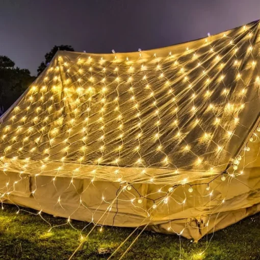 LED Net Mesh Fairy String Light 8*10 6*4M Flexible Window Curtain Holiday Lights for Party Yard Garden Colorful Decoration Lighting 96/200/672/2600 LEDs