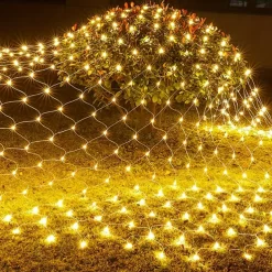 LED Net Mesh Fairy String Light 8*10 6*4M Flexible Window Curtain Holiday Lights for Party Yard Garden Colorful Decoration Lighting 96/200/672/2600 LEDs