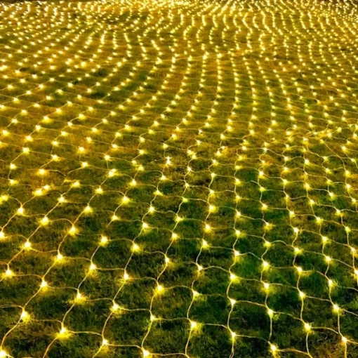 LED Net Mesh Fairy String Light 8*10 6*4M Flexible Window Curtain Holiday Lights for Party Yard Garden Colorful Decoration Lighting 96/200/672/2600 LEDs