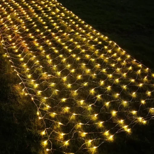 LED Net Mesh Fairy String Light 8*10 6*4M Flexible Window Curtain Holiday Lights for Party Yard Garden Colorful Decoration Lighting 96/200/672/2600 LEDs