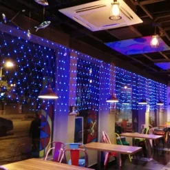 LED Net Mesh Fairy String Light 8*10 6*4M Flexible Window Curtain Holiday Lights for Party Yard Garden Colorful Decoration Lighting 96/200/672/2600 LEDs