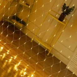 LED Net Mesh Fairy String Light 8*10 6*4M Flexible Window Curtain Holiday Lights for Party Yard Garden Colorful Decoration Lighting 96/200/672/2600 LEDs