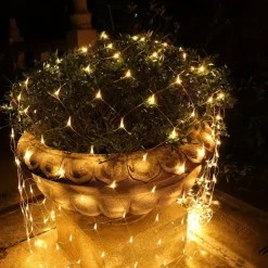 LED Net Mesh Fairy String Light 8*10 6*4M Flexible Window Curtain Holiday Lights for Party Yard Garden Colorful Decoration Lighting 96/200/672/2600 LEDs