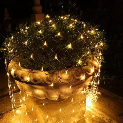 LED Net Mesh Fairy String Light 8*10 6*4M Flexible Window Curtain Holiday Lights for Party Yard Garden Colorful Decoration Lighting 96/200/672/2600 LEDs