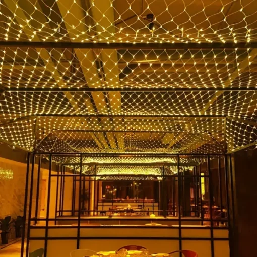 LED Net Mesh Fairy String Light 8*10 6*4M Flexible Window Curtain Holiday Lights for Party Yard Garden Colorful Decoration Lighting 96/200/672/2600 LEDs