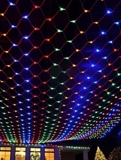 LED Net String Light IP65 6Mx4M 3Mx2M Led Flexible Christmas Net Fairy String Light 880Led 200Led Mesh String Light for Garden Yard Colorful Decoration EU US UK Plug AC110V 220V 230V