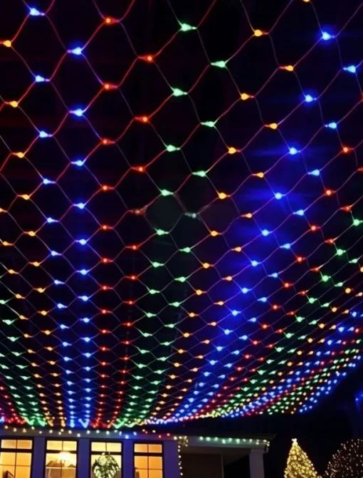 LED Net String Light IP65 6Mx4M 3Mx2M Led Flexible Christmas Net Fairy String Light 880Led 200Led Mesh String Light for Garden Yard Colorful Decoration EU US UK Plug AC110V 220V 230V