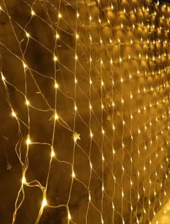 LED Net String Light IP65 6Mx4M 3Mx2M Led Flexible Christmas Net Fairy String Light 880Led 200Led Mesh String Light for Garden Yard Colorful Decoration EU US UK Plug AC110V 220V 230V