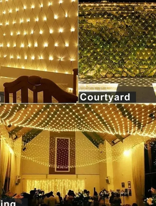 LED Net String Light IP65 6Mx4M 3Mx2M Led Flexible Christmas Net Fairy String Light 880Led 200Led Mesh String Light for Garden Yard Colorful Decoration EU US UK Plug AC110V 220V 230V