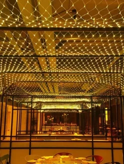LED Net String Light IP65 6Mx4M 3Mx2M Led Flexible Christmas Net Fairy String Light 880Led 200Led Mesh String Light for Garden Yard Colorful Decoration EU US UK Plug AC110V 220V 230V
