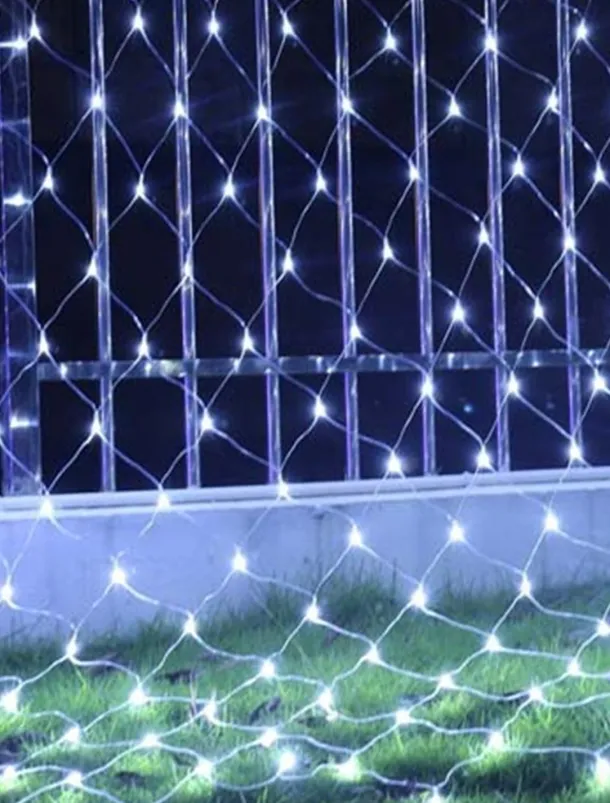 LED Net String Light IP65 6Mx4M 3Mx2M Led Flexible Christmas Net Fairy String Light 880Led 200Led Mesh String Light for Garden Yard Colorful Decoration EU US UK Plug AC110V 220V 230V