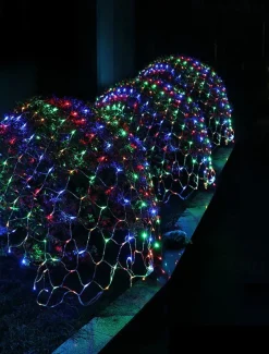 LED Net String Light IP65 6Mx4M 3Mx2M Led Flexible Christmas Net Fairy String Light 880Led 200Led Mesh String Light for Garden Yard Colorful Decoration EU US UK Plug AC110V 220V 230V