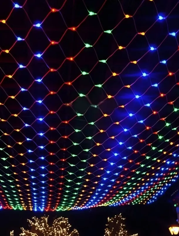 LED Net String Light IP65 6Mx4M 3Mx2M Led Flexible Christmas Net Fairy String Light 880Led 200Led Mesh String Light for Garden Yard Colorful Decoration EU US UK Plug AC110V 220V 230V