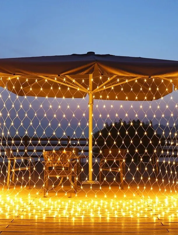 LED Net String Light IP65 6Mx4M 3Mx2M Led Flexible Christmas Net Fairy String Light 880Led 200Led Mesh String Light for Garden Yard Colorful Decoration EU US UK Plug AC110V 220V 230V