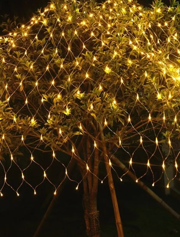 LED Net String Light IP65 6Mx4M 3Mx2M Led Flexible Christmas Net Fairy String Light 880Led 200Led Mesh String Light for Garden Yard Colorful Decoration EU US UK Plug AC110V 220V 230V