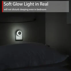 LED Night Light Dusk To Dawn Sensor Smart Wall Night Light For Bathroom Bedroom Home Kitchen Corridor Energy Saving