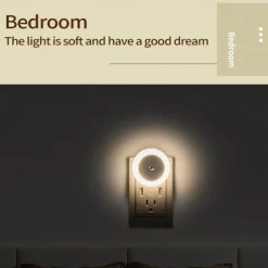 LED Night Light Dusk To Dawn Sensor Smart Wall Night Light For Bathroom Bedroom Home Kitchen Corridor Energy Saving