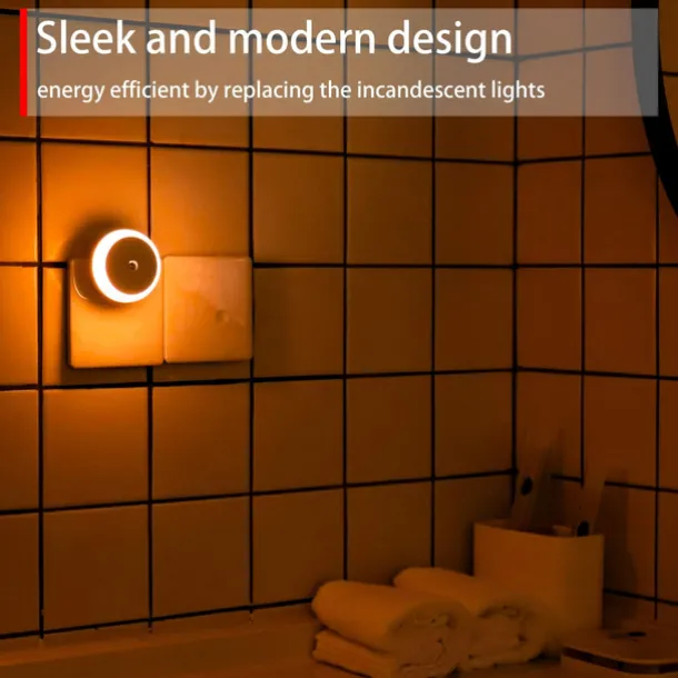 LED Night Light Dusk To Dawn Sensor Smart Wall Night Light For Bathroom Bedroom Home Kitchen Corridor Energy Saving