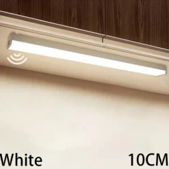 LED Night Light PIR Motion Sensor USB Rechargeable 10/20/30/50cm Closet Kitchen Cabinet Corridor Stair Lights Wireless Night Lamp