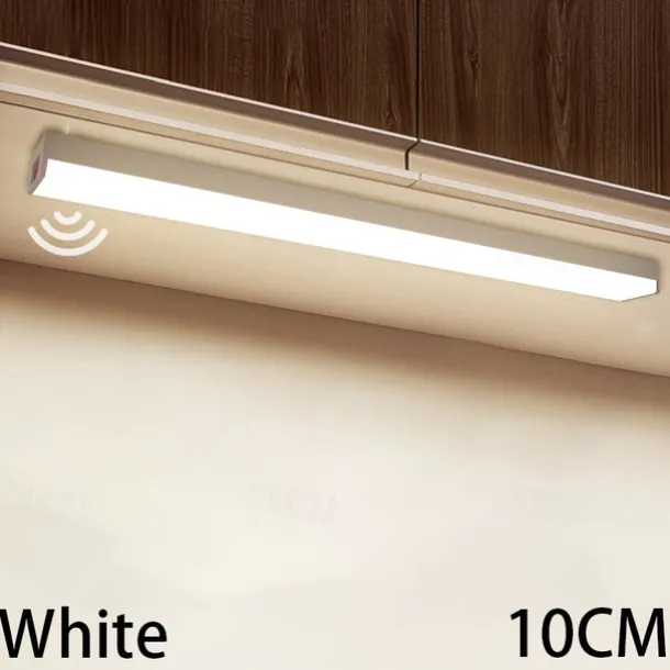 LED Night Light PIR Motion Sensor USB Rechargeable 10/20/30/50cm Closet Kitchen Cabinet Corridor Stair Lights Wireless Night Lamp