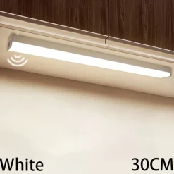 LED Night Light PIR Motion Sensor USB Rechargeable 10/20/30/50cm Closet Kitchen Cabinet Corridor Stair Lights Wireless Night Lamp