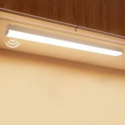 LED Night Light PIR Motion Sensor USB Rechargeable 10/20/30/50cm Closet Kitchen Cabinet Corridor Stair Lights Wireless Night Lamp