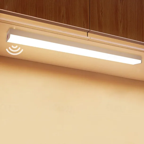 LED Night Light PIR Motion Sensor USB Rechargeable 10/20/30/50cm Closet Kitchen Cabinet Corridor Stair Lights Wireless Night Lamp