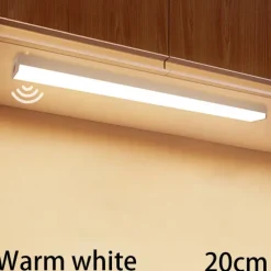 LED Night Light PIR Motion Sensor USB Rechargeable 10/20/30/50cm Closet Kitchen Cabinet Corridor Stair Lights Wireless Night Lamp