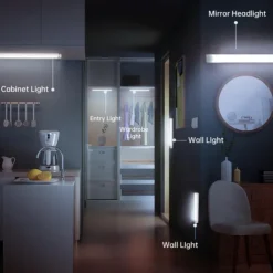 LED Night Light PIR Motion Sensor USB Rechargeable 10/20/30/50cm Closet Kitchen Cabinet Corridor Stair Lights Wireless Night Lamp