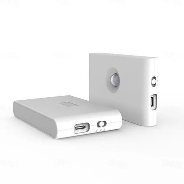 LED Night Lights Motion Sensor USB Rechargeable Linkage Induction Wireless Night Light Kitchen Cabinet Corridor Night Lamp for Bedroom Home Staircase Passageway Lighting