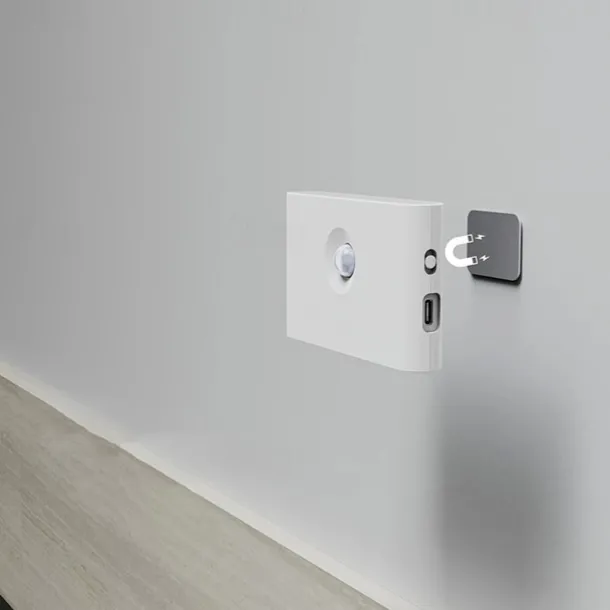 LED Night Lights Motion Sensor USB Rechargeable Linkage Induction Wireless Night Light Kitchen Cabinet Corridor Night Lamp for Bedroom Home Staircase Passageway Lighting