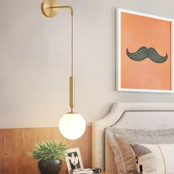 LED Nordic Style Wall Lamps Wall Sconces Living Room Bedroom Aluminum Wall Light 220-240V