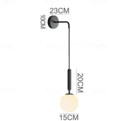LED Nordic Style Wall Lamps Wall Sconces Living Room Bedroom Aluminum Wall Light 220-240V
