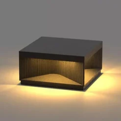 LED Outdoor Post Lights Warm White 20/30/40cm Nordic Style Outdoor Column Lights Fence Post Cap Lights Waterproof IP54 for Deck Suitable for Door Stone Pillars Garden lamp Post 85-265V