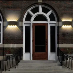 LED Outdoor Wall Lights 8W LED Aluminum Wall Lamp Sconce Indoor Up Down IP65 Waterproof White Black Modern for Patio Garden Stairs Bedroom Aisle Pathway Bathroom Light