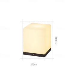 LED Outdoor Wall Lights Warm White 20/25/30/40cm Garden Post Patio Light Outdoor Square Pillar Lamp Simplicity IP54 Waterproof Garden Yard Pillar Lamps 3000K