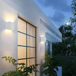 LED Outdoor/Indoor Up and Down IP65 Waterproof Wall Light, 12W 6000K White/Warm White Wall Lighting LED with Adjustable Beam Angle 1000lm AC85-265V