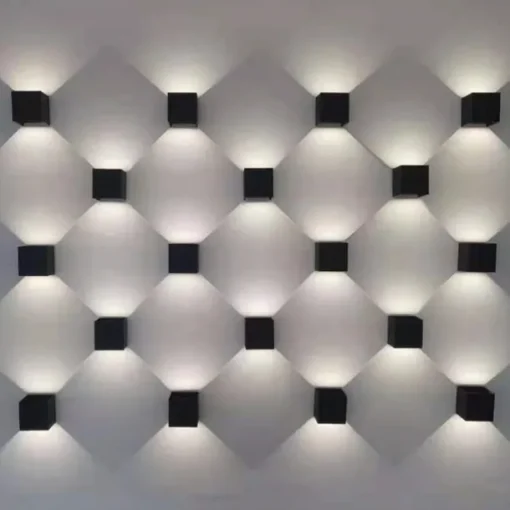 LED Outdoor/Indoor Wall Light IP65 12W 6000K White 3000K Warm Adjustable Beam Angle Waterproof 1000lm Sconce Fixture for Home Garden