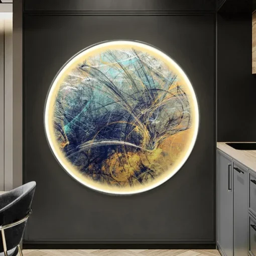 Led Painting Indoor Creative Modern Nordic Style Indoor Wall Lights Bedroom Dining Room Metal Wall Light IP20 110-120V 220-240V