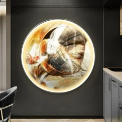Led Painting Indoor Creative Modern Nordic Style Indoor Wall Lights Bedroom Dining Room Metal Wall Light IP20 110-120V 220-240V