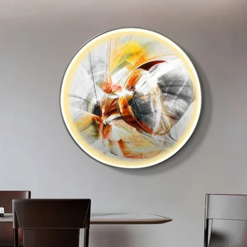 Led Painting Indoor Creative Modern Nordic Style Indoor Wall Lights Bedroom Dining Room Metal Wall Light IP20 110-120V 220-240V