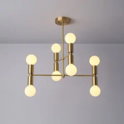 LED Pendant 55/100cm Ceiling Light Fixture Adjustable Height Pendant Mid-Century Modern Ceiling Light for Living Room, Dining Room, Kitchen