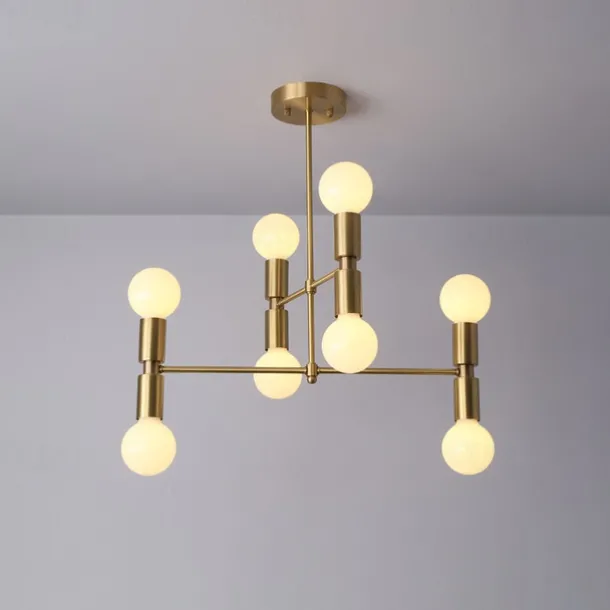 LED Pendant 55/100cm Ceiling Light Fixture Adjustable Height Pendant Mid-Century Modern Ceiling Light for Living Room, Dining Room, Kitchen