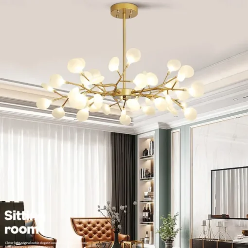LED Pendant Light 27 36 45 54 Heads Firefly Chandelier LED Pendant Lighting Postmodern Ceiling Light Fixture Hanging Lamp Rose Gold Branch LED Chandelier Bulb Included AC220V AC110V