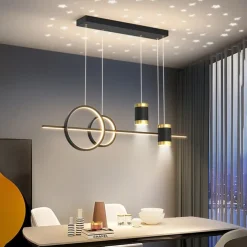LED Pendant Light 100 cm Dimmable Cluster Design Geometric Shapes Pendant Light PVC Classic Stylish Zinc Alloy Contemporary Modern 110-240V